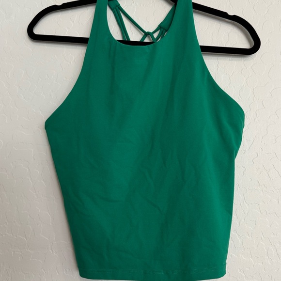 FABLETICS Built-In Bra Tank - Green - Size Medium - Picture 3 of 6